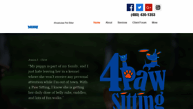 What 4pawsitting.com website looked like in 2021 (3 years ago)