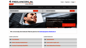 What 4-freelancers.nl website looked like in 2021 (3 years ago)