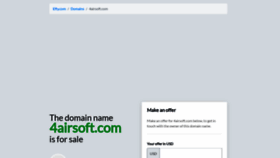 What 4airsoft.com website looked like in 2021 (3 years ago)
