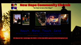 What 4newhope.org website looked like in 2021 (3 years ago)