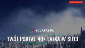 What 40latki.pl website looked like in 2021 (3 years ago)
