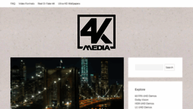 What 4kmedia.org website looked like in 2021 (3 years ago)