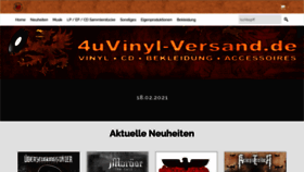 What 4uvinyl-versand.de website looked like in 2021 (3 years ago)