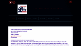 What 4thofjuly.org website looked like in 2021 (3 years ago)