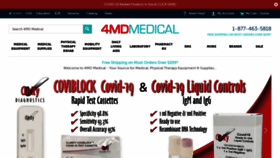What 4mdmedical.com website looked like in 2021 (3 years ago)