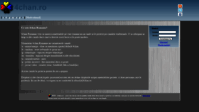 What 4chan.ro website looked like in 2021 (4 years ago)