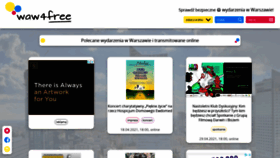 What 4free.waw.pl website looked like in 2021 (4 years ago)
