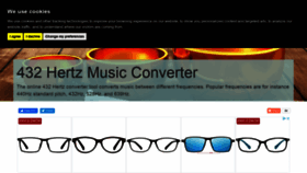 What 432hzconverter.com website looked like in 2021 (2 years ago)