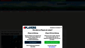 What 4players.de website looked like in 2021 (2 years ago)