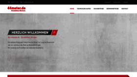 What 44meter.de website looked like in 2021 (2 years ago)