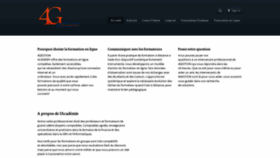 What 4gestionacademy.com website looked like in 2021 (3 years ago)