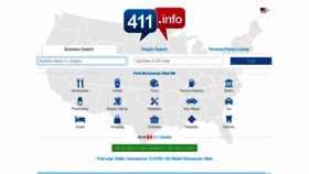 What 411.info website looked like in 2022 (2 years ago)