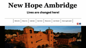 What 4newhope.org website looked like in 2022 (1 year ago)