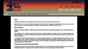 What 4thofjuly.org website looked like in 2022 (1 year ago)