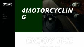 What 4motorcycling.com website looked like in 2022 (1 year ago)