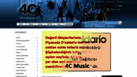 What 4cmusic.com website looked like in 2022 (1 year ago)