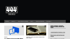 What 444prophecynews.com website looked like in 2023 (1 year ago)