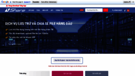 What 4share.vn website looked like in 2023 (1 year ago)