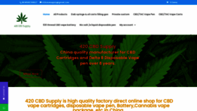 What 420cbdsupply.com website looked like in 2023 (1 year ago)