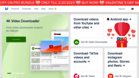 What 4kdownload.com website looked like in 2023 (1 year ago)