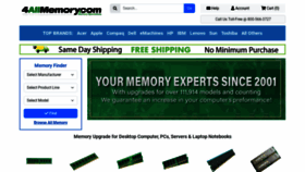 What 4allmemory.com website looked like in 2023 (1 year ago)