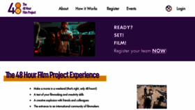 What 48hourfilm.com website looked like in 2023 (This year)