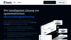 What 4leads.de website looked like in 2023 (This year)