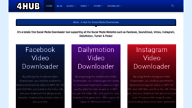 What 4hub.app website looks like in 2024 