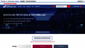 What 4share.vn website looks like in 2024 
