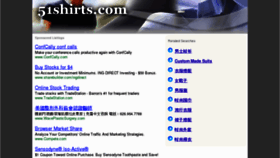 What 51shirts.com website looked like in 2011 (12 years ago)