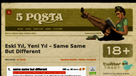 What 5posta.org website looked like in 2011 (13 years ago)