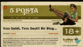 What 5posta.org website looked like in 2012 (11 years ago)
