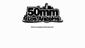 What 50mmlosangeles.com website looked like in 2013 (11 years ago)