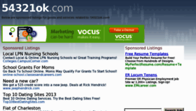 What 54321ok.com website looked like in 2013 (10 years ago)