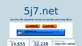 What 5j7.net website looked like in 2014 (10 years ago)