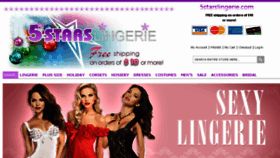 What 5starslingerie.com website looked like in 2014 (9 years ago)