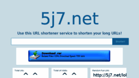 What 5j7.net website looked like in 2015 (9 years ago)
