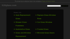 What 520glass.com website looked like in 2015 (9 years ago)