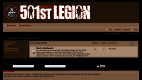 What 501stforums.com website looked like in 2015 (9 years ago)
