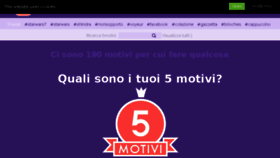 What 5motivi.it website looked like in 2015 (8 years ago)