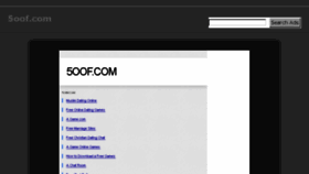What 5oof.com website looked like in 2016 (8 years ago)