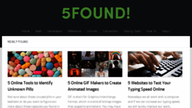 What 5found.com website looked like in 2016 (8 years ago)