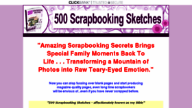 What 500scrapbookingsketches.com website looked like in 2016 (7 years ago)