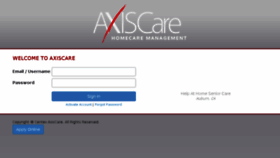 What 5290.axiscare.com website looked like in 2017 (7 years ago)