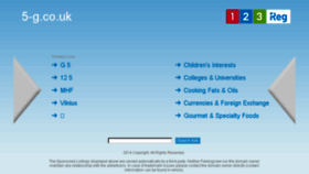 What 5-g.co.uk website looked like in 2017 (6 years ago)