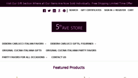 What 5thavestore.com website looked like in 2017 (6 years ago)