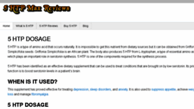 What 5htpmaxreviews.com website looked like in 2017 (8 years ago)