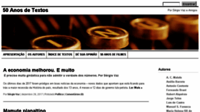 What 50anosdetextos.com.br website looked like in 2017 (6 years ago)