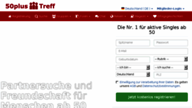 What 50plus-treff.de website looked like in 2018 (6 years ago)