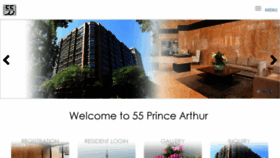 What 55princearthur.com website looked like in 2018 (6 years ago)